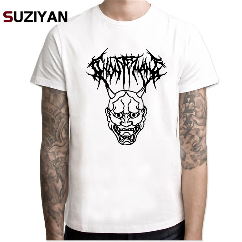 Funny T Shirts Ghostemane Shirt Metal Rap Style Mercury Retrograde Image Printed Tees White Short Sleeve Modal Print | Мужская одежда