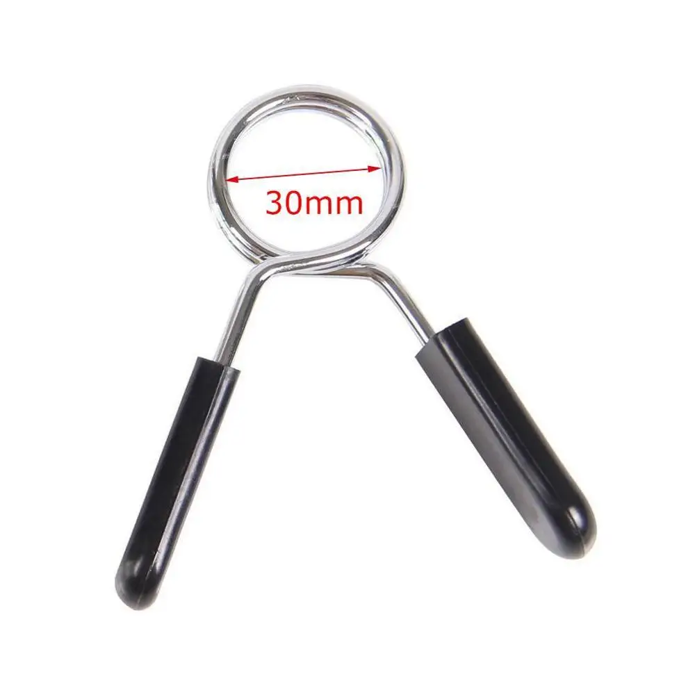 Bar Lock 2pcs 30mm Barbell Gym Weight Lifting Bar Dumbbell Lock Clamp Spring Clips Collar