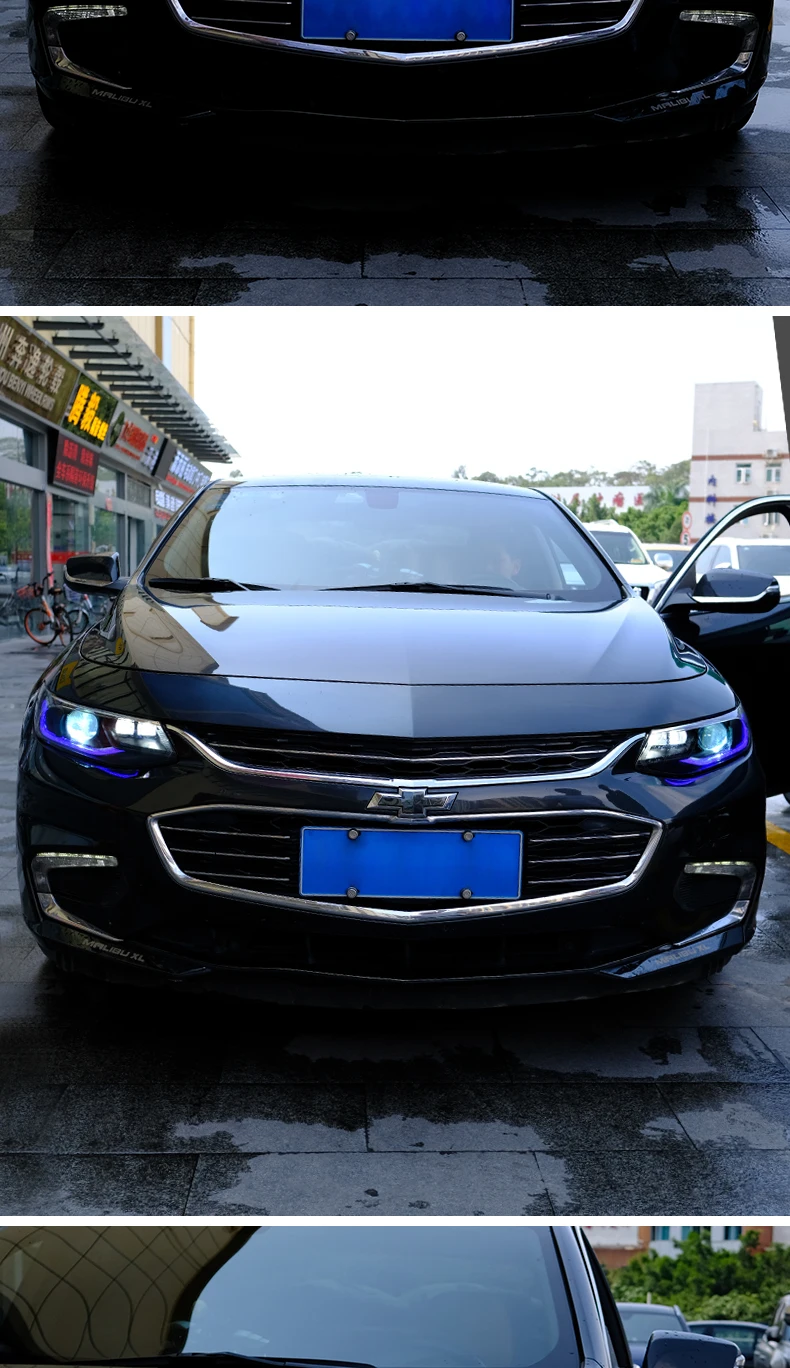 Автомобильный Стайлинг для Chevrolet Malibu XL фары для- Malibu светодиодный фонарь DRL Bi-Xenon/светодиодный объектив Высокий Низкий Луч парковки