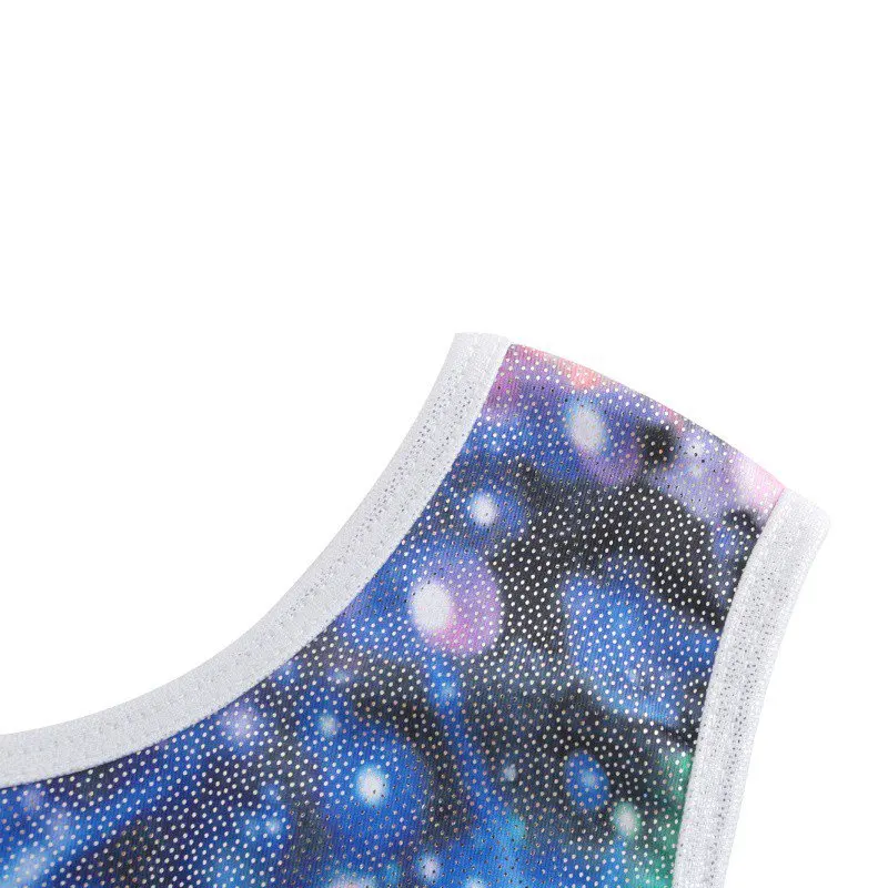 Children\'s Sports Sleeveless Gymnastics Suit Star Pattern Trousers Body Suit Dance Practice Clothes Dance Clothes Ballet