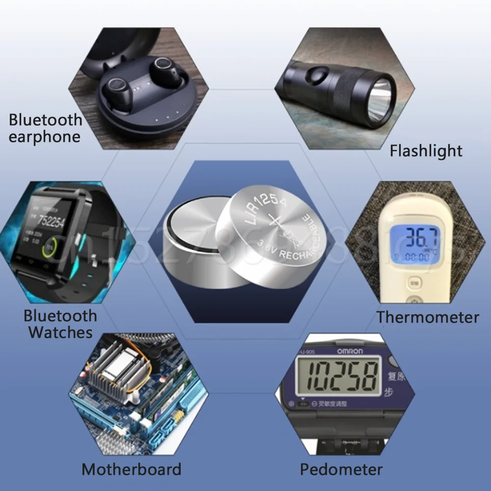 dyson battery replacement LIR1254 LIR 1254 3.6V Li ion Lithium Rechargeable Battery For TWS Wireless Bluetooth Headset Button Coin Cell ICR1254 CP1254 battery packs