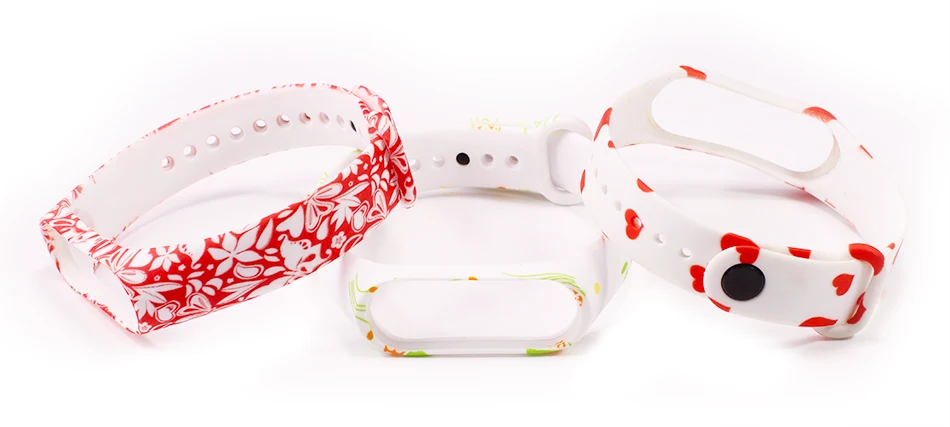 BOORUI mi band 4 ремешок умные аксессуары персонализированный принт различные цветы силиконовый сменный ремешок для xiaomi mi band 3/4