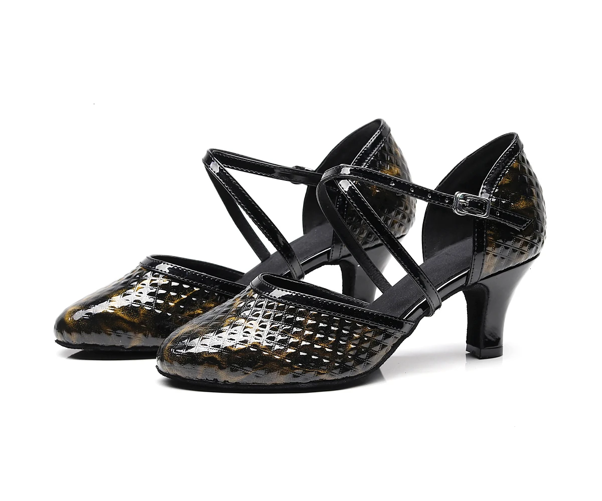 

Luxuriant Jazz Salsa Ballroom Latin Dance Shoes For Dancing Women Plus Size Pole Pole Pumps Pointe Black 1020 Pumps
