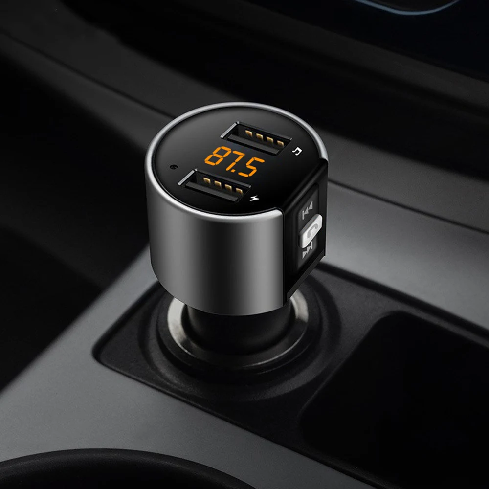 Автомобильное USB зарядное устройство 3.4A, fm-передатчик, Bluetooth, Handsfree, USB Зажигалка, u-диск, воспроизведение музыки, двойной USB, MP3, автомобильное зарядное устройство