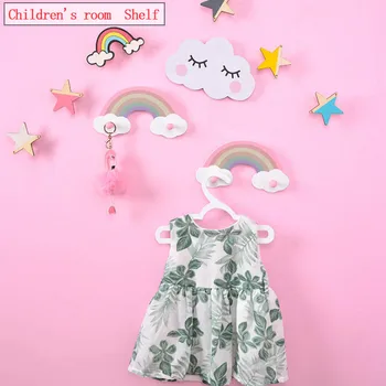 

1pcs Star Wall Shelf Cloud Wall Mount Holder Hook Hanger Kids Room Decorative Organizer