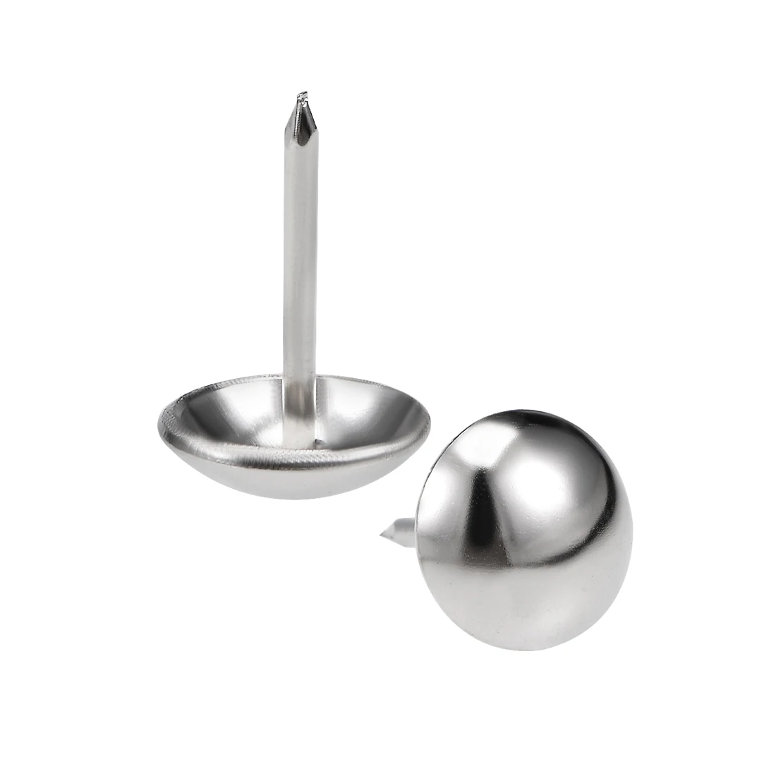 

Uxcell 60 шт. мебельные гвозди таки 11 мм диаметр головки круглый палец толчок булавки серебристого тона