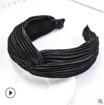 7 30 шт./лот DIY простой мульти ткани противоскользящие мнущиеся крестообразные повязки на голову чистый цвет повязки на голову Инструменты для укладки волос аксессуар HA1494 - Цвет: 7