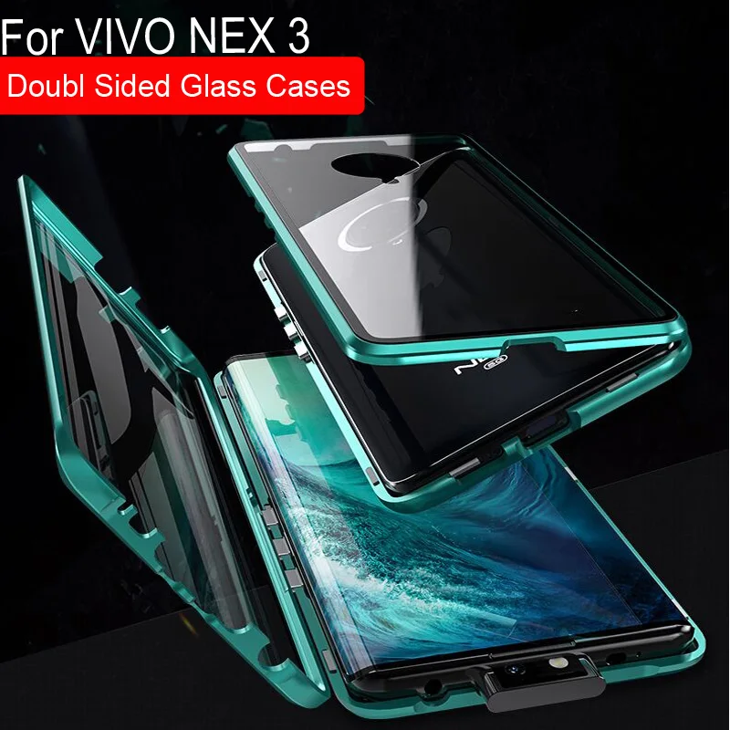 Роскошный Магнитный адсорбционный ЧЕХОЛ ДЛЯ VIVO NEX 3 металлическая рамка Doubl