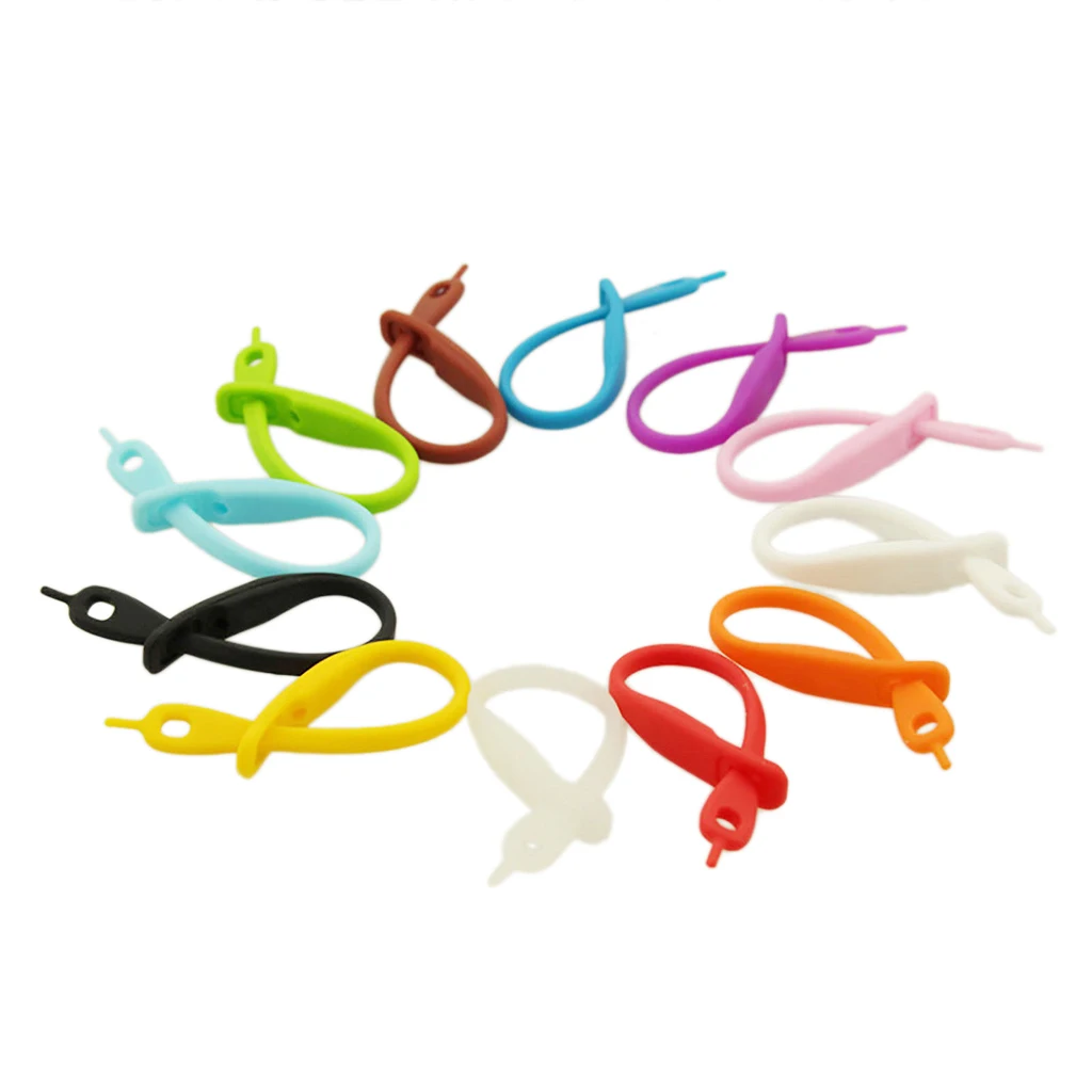 12Pieces Beer Glass Cup Wine Glass Bottle Strip Tag Marker Random Color