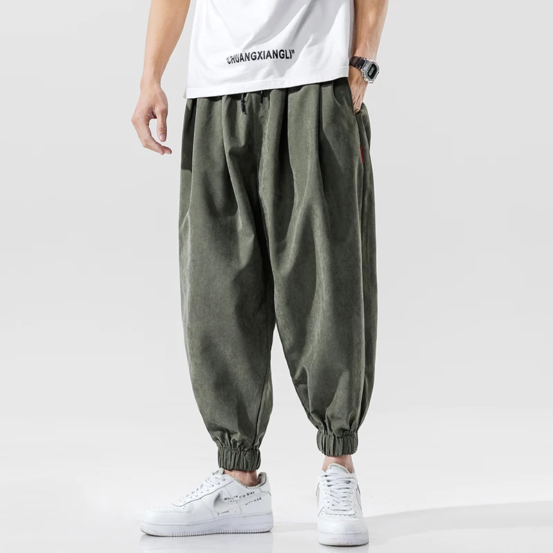 

Dossan 2020 Mens Casual Sports Pants Loose Version Fitness Trousers Summer Workout Pants Sweatpants Ribbons Cotton 5XL