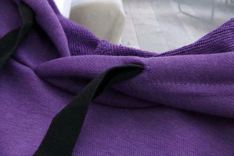 Толстовки женские Новые Большие размеры 3 4 XL однотонные модные пуловеры с капюшоном передний карман длинная Толстовка Повседневная KKFY4032