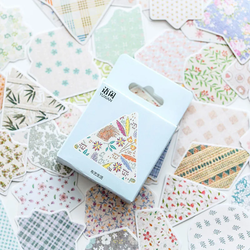 

50Pcs Kawaii Flowers Stickers Bullet Journal Stickers Cute Stationery Stickers For Girls DIY Scrapbooking Diary Albums Supplies