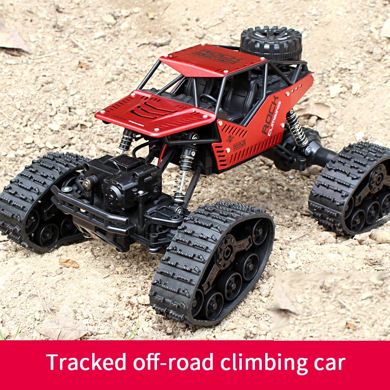 Радиоуправляемый автомобиль 2,4 ГГц беспроводной гусеничный скалолазание внедорожный четырехколесный привод сменная модель шин игрушка подарок для детей