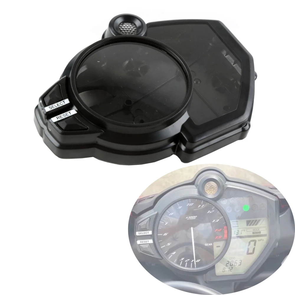 

For Yamaha YZF R1 2009 2010 2011 2012 - 2014 R6 2017 - 2020 Speedometer Instrument Case Gauge Odometer Tachometer Housing Cover