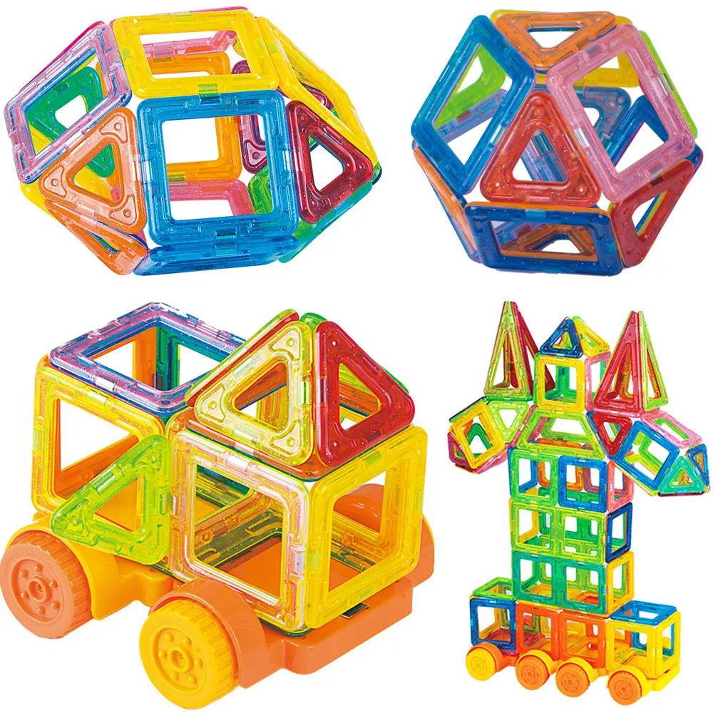 32 шт. магнитные игрушки Мини Размер Магнитные строительные блоки конструкторский набор 3D модель строительные игрушки для детей Подарки