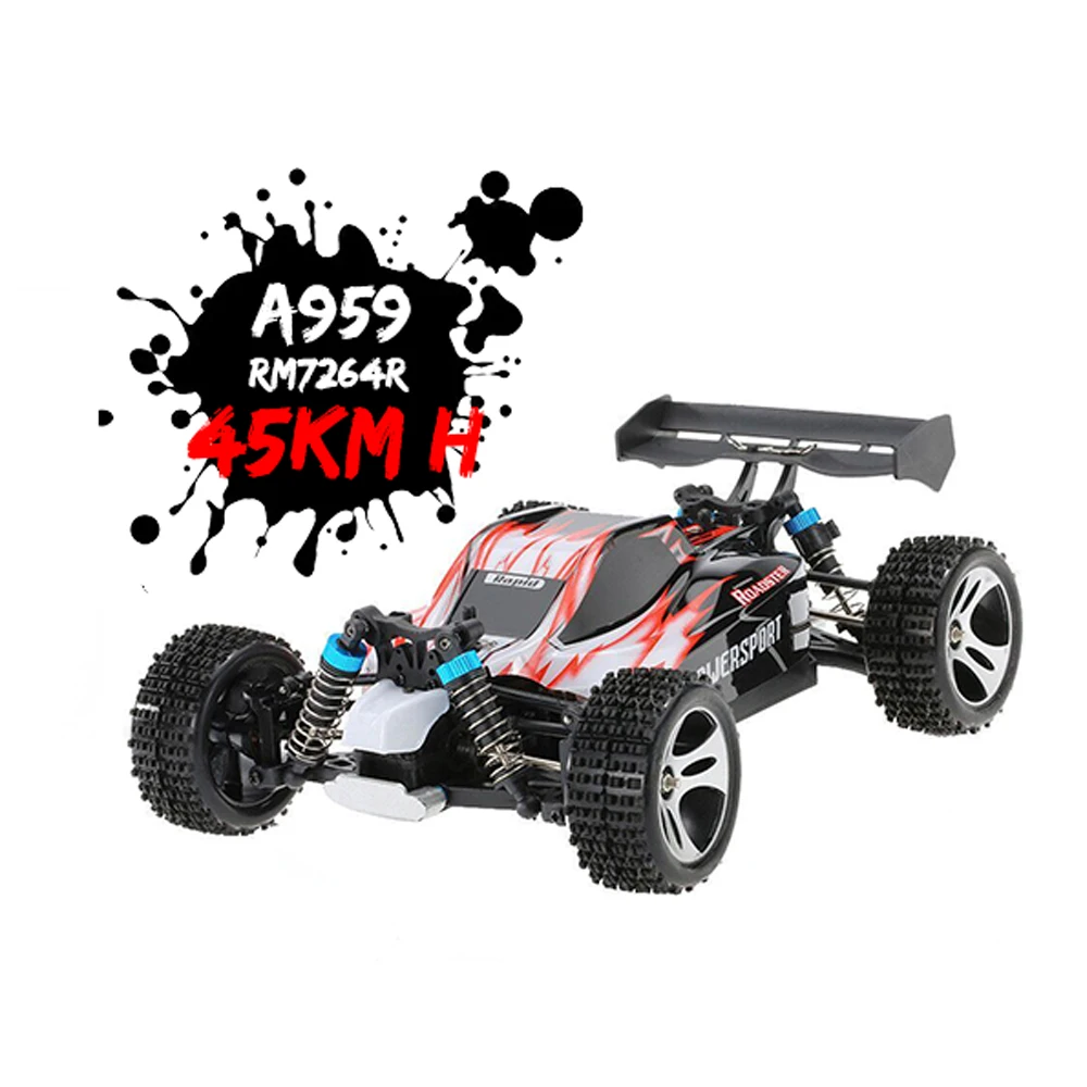 WLtoys A959-A A959-B A959 1:18 RC Car 4WD 2.4GHz Off Road RC Trucks 70KM/H High Speed Vehicle Remote Control Racing Car Toys Kid rc car store near me RC Cars