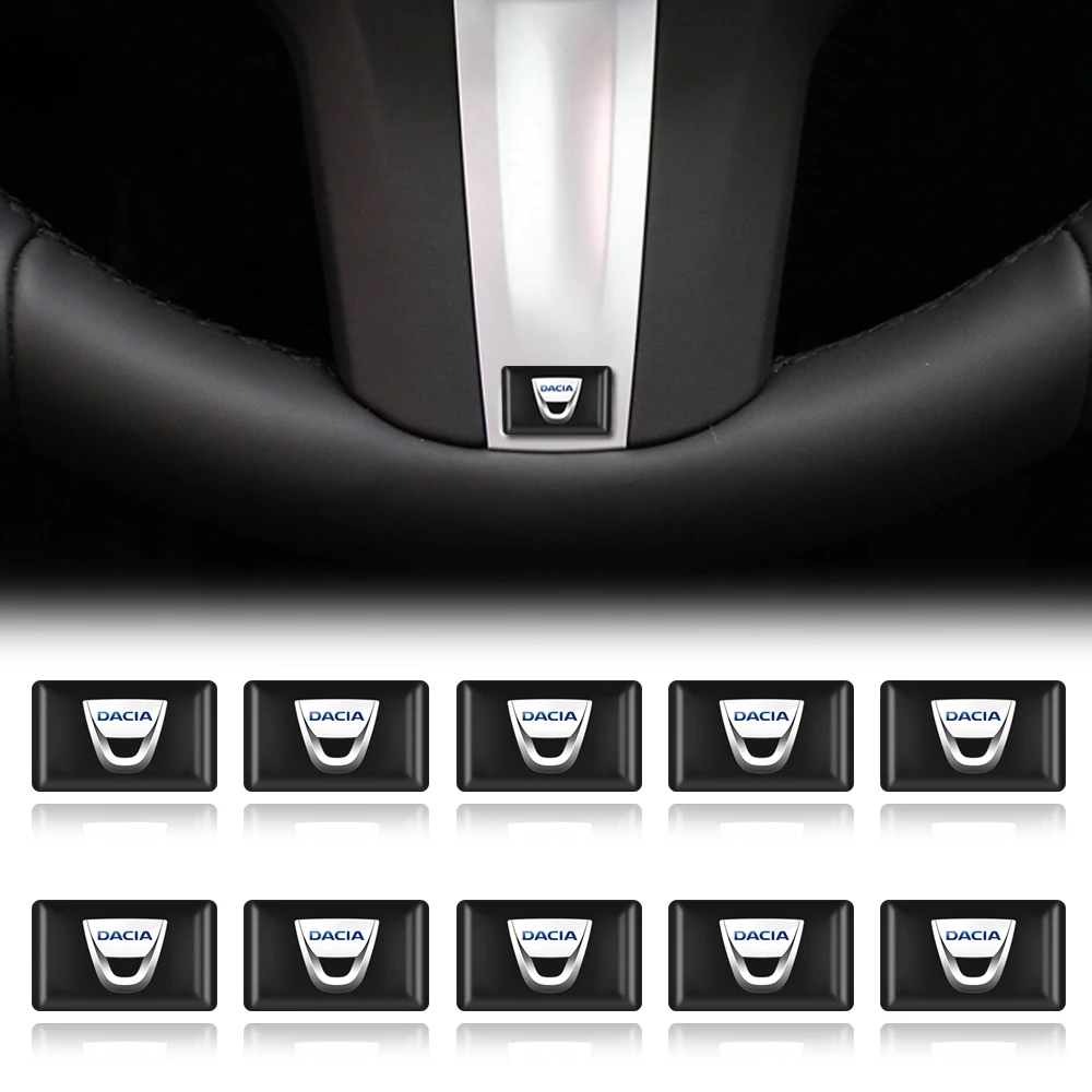 10 шт. автомобильный Стайлинг руль 3D Маленькая наклейка с эмблемой для колеса