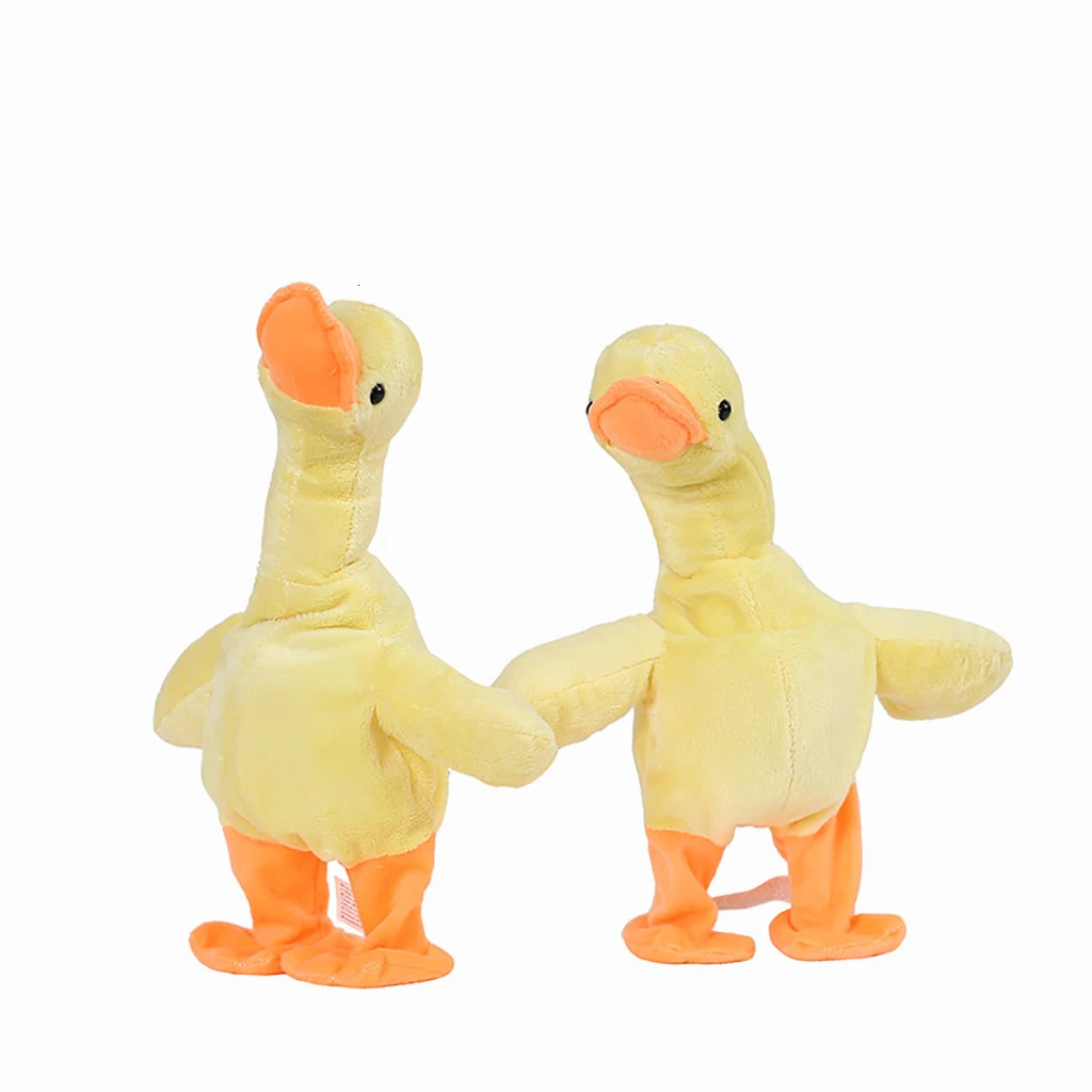 pato eléctrico de peluche de juguete de baile interactivo de peluche pato divertido juguetes de peluche regalos de