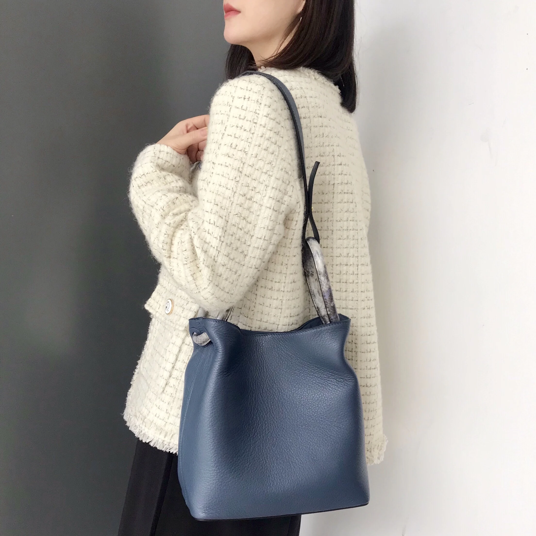 

Kafunila genuine cow leather women's bag 2019 luxury handbags women bags designer famous brand bucket tote shoulder bag bolsa