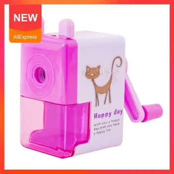 

1pc Creative Students Cartoon Printing Pencil Sharpener Learning School Hand Stationery Children Mechanical Accessories H1S0