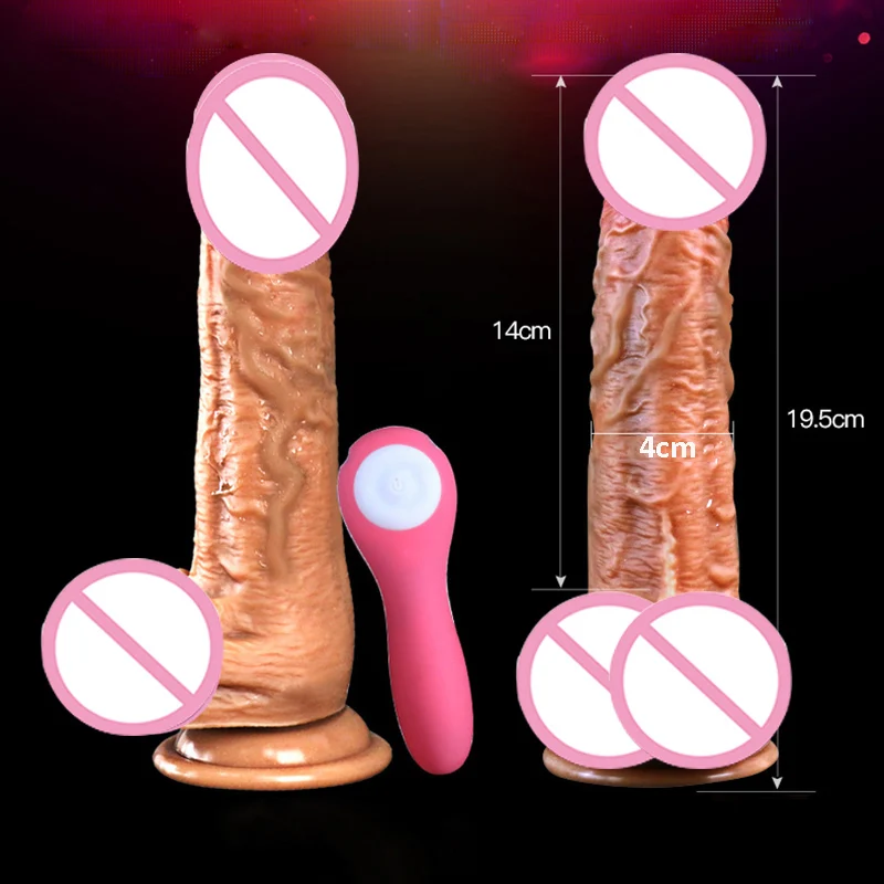 GaGu реалистичный фаллоимитатор вибратор с большим нагревом фалоса на присоске