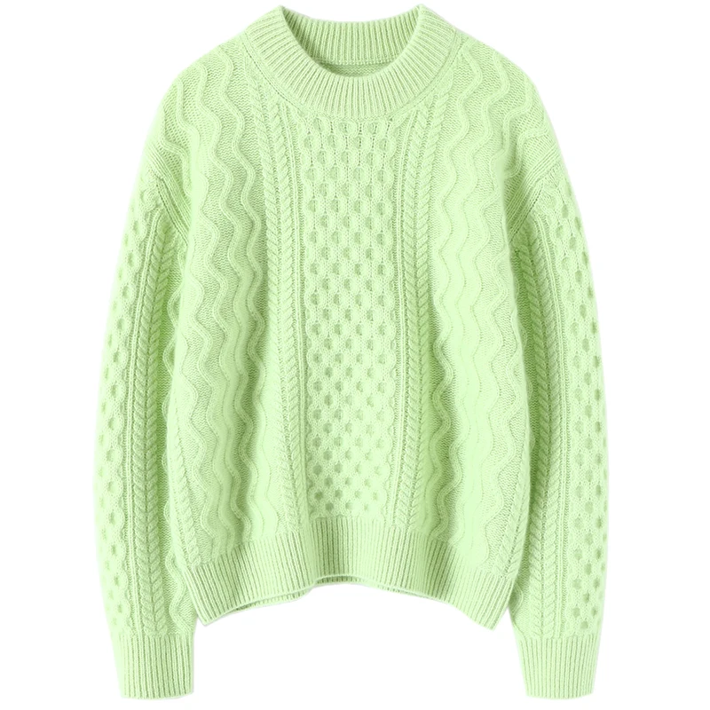 

Aliaga Зимний толстый вязаный кашемировый свитер 100%, вязаная одежда, женские толстые теплые шикарные пуловеры