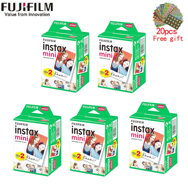 10/20/40/60/80/100 листов Fujifilm instax mini 11 9 3 дюймов белый край пленки для Фотоаппарат моментальной печати mini 8 7s 25 50s 90 фото бумага|Плёночные и моментальные фотокамеры| | АлиЭкспресс