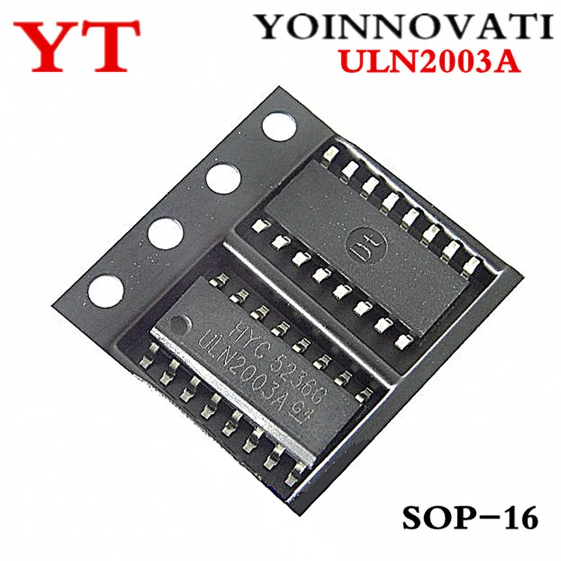 100 шт./лот ULN2003ADR ULN2003AD ULN2003A TRANS 7NPN DARL с алюминиевой крышкой 50В 0.5A 16-SOIC IC лучшее