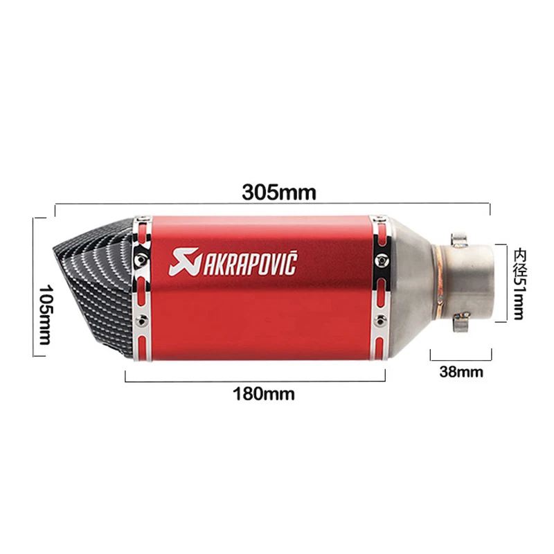 Akrapovic мотоциклетная выхлопная труба глушитель Moto Escape DB killer для Aprilia Racing Ducati 749 Африка Твин Cbf 1250 Bandit