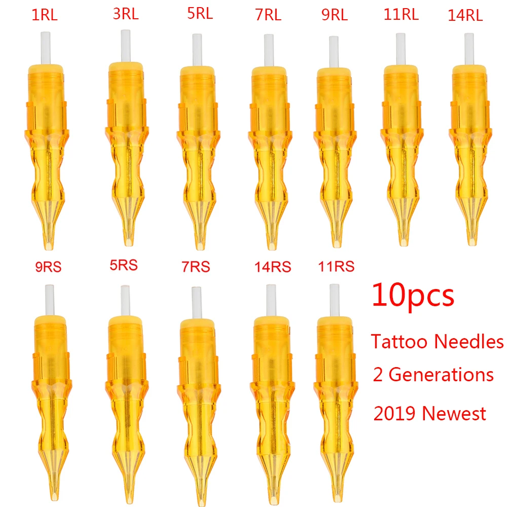 10 шт. одноразовые иглы для тату машинки 1RL/3RL/5RL/7RL/9RL/11RL/14RL/5RS/7RS/9RS/11RS|Иглы тату| |