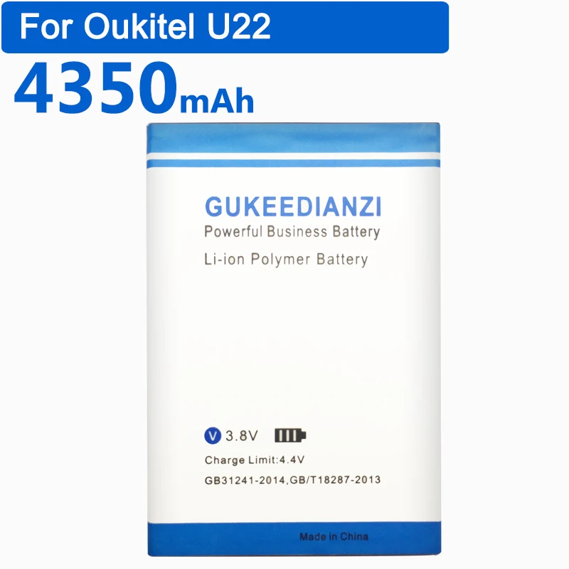 GUKEEDIANZ OUKITEL U22 батарея 4350 мАч для OUKITEL U22 литий-полимерные перезаряжаемые запасные батареи для мобильного телефона