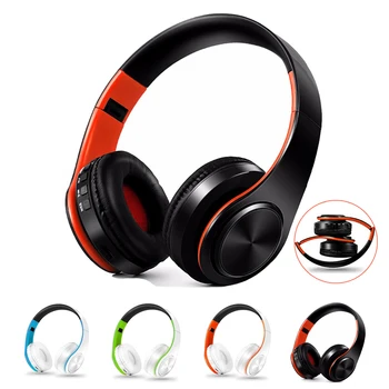 

2020 new portable wireless Bluetooth headset stereo foldable headset audio Mp3 adjustable headset with microphone