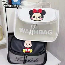 Disney Mickey Ladies Cosmetic Bag High-quality Large-capacity Waterproof Multi-function Storage Bag Transparent Cosmetic Bag