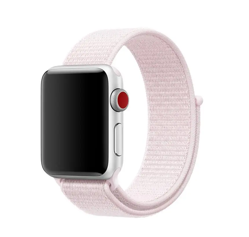 1ZZF Ремешок для наручных часов Apple Watch 4 5/3/2/1 38 мм 42 мм 62 NewColors нейлон мягкий дышащий сменный ремешок петли для наручных часов iwatch серии 4 40 мм 44 мм - Цвет ремешка: 1ZZF