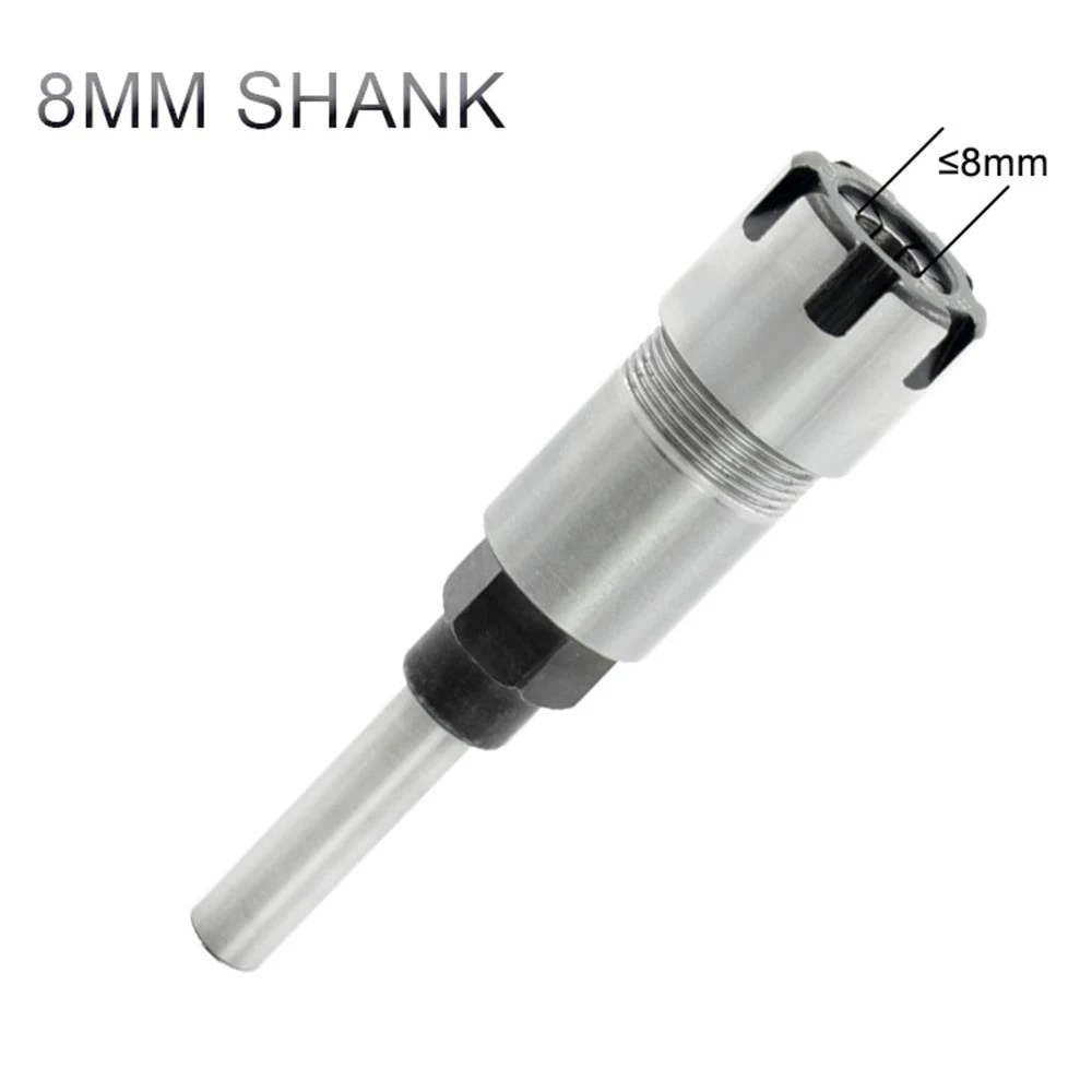 8mm 1 шт. 1/" 8 мм 1/2" хвостовик фрезы удлинитель стержня цанговый гравировальный станок расширение фрезы для дерева с цанговым патроном - Длина режущей кромки: 8mm