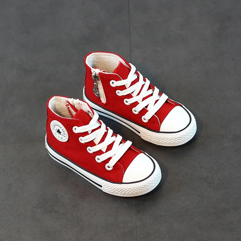 JUSTSL Осенняя детская обувь на каждый день для мальчиков и девочек парусиновая