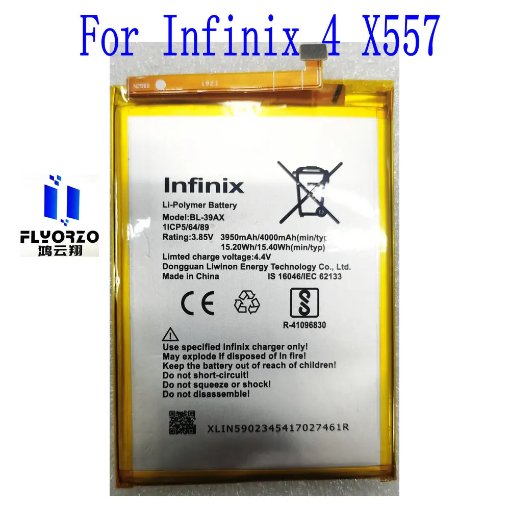 

100% Brand New High Quality 3950mAh BL-39AX Battery For Infinix 4 X557 Mobile Phone
