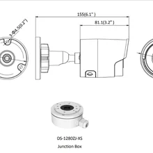 HIKVISION настенный кронштейн DS-1280ZJ-XS распределительная коробка для DS-2CD2043G0-I