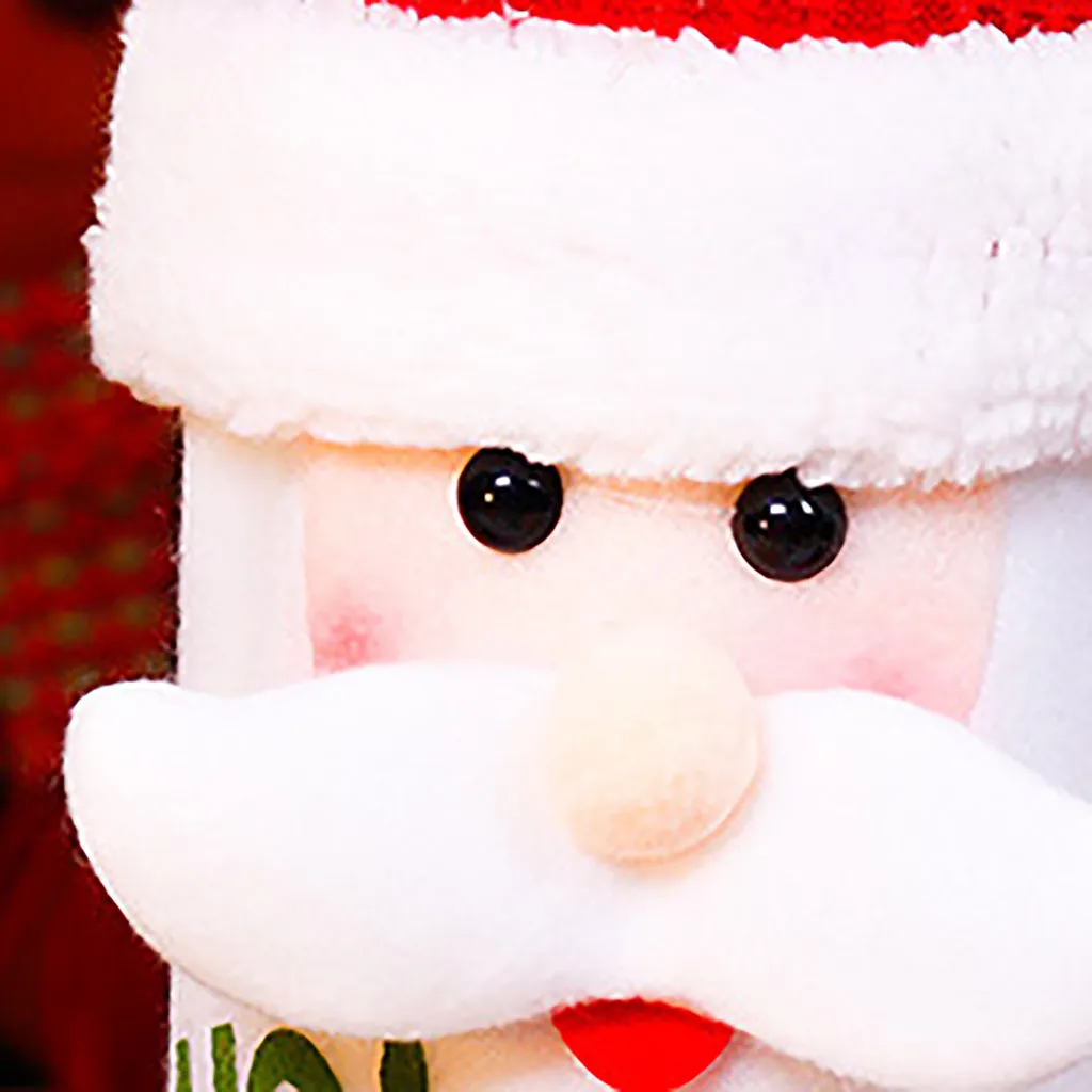 Santa Claus Cute Decoration With Hat Clothing Red Wine Bottle Box Dustproof Wine Set Family Party Party Decoration#YL10