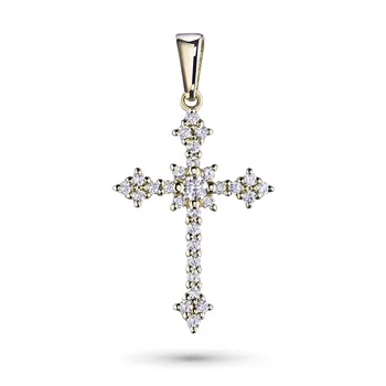

Pendant made of yellow gold with diamonds e0301pd12171500
