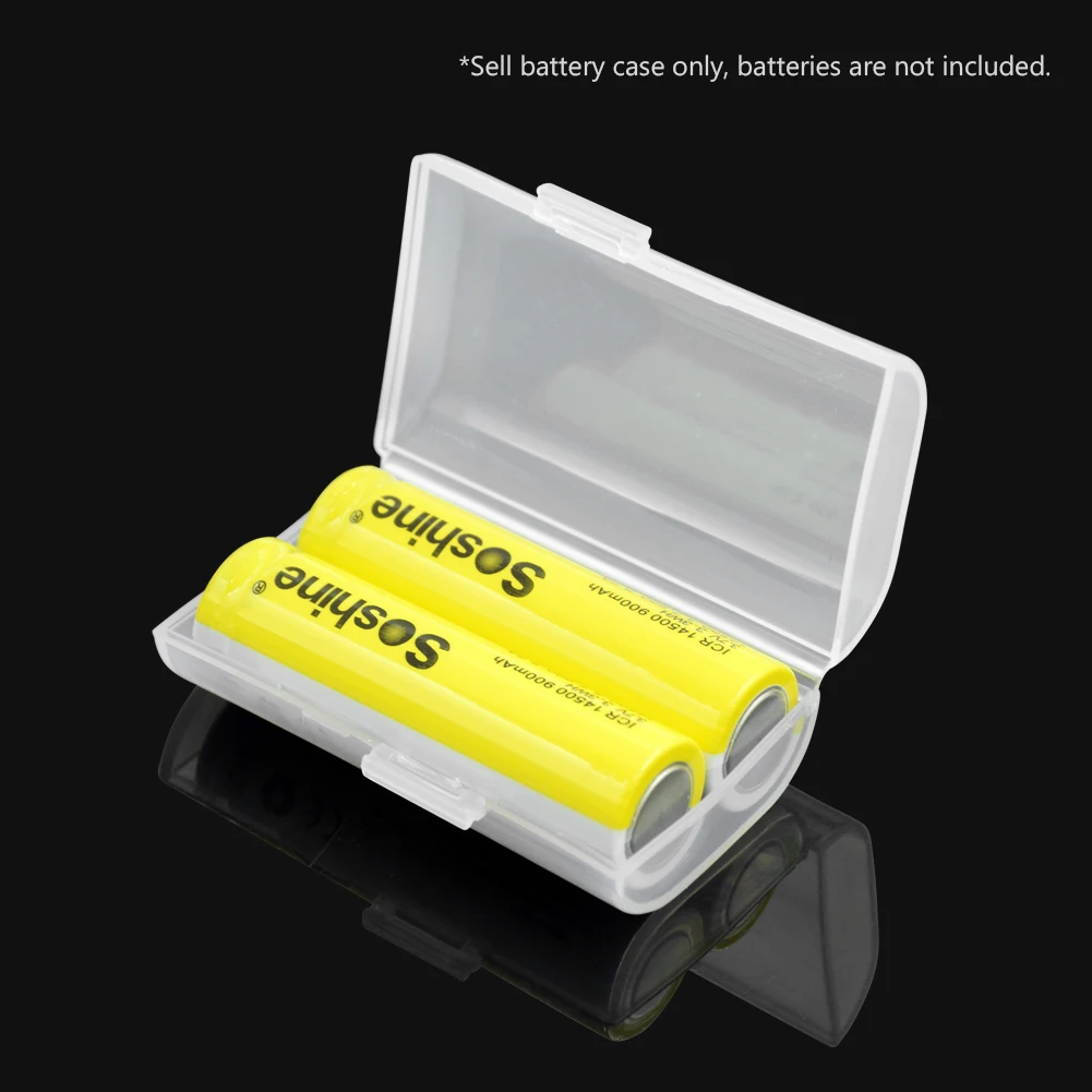 Battery Case Semi-translucent Hard Plastic AA AAA 2 4 8x Batteries Storage