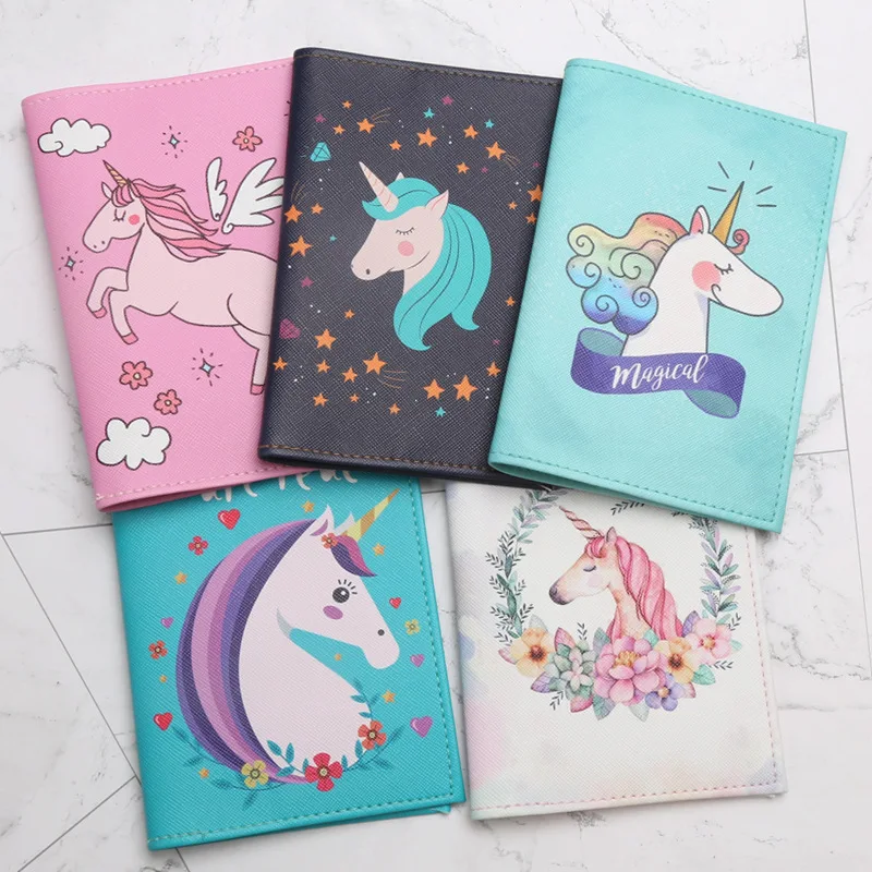 

Unicorn PU Leather Passport Case Travel Passport Protection Pack Document Holder Credit Card Holder