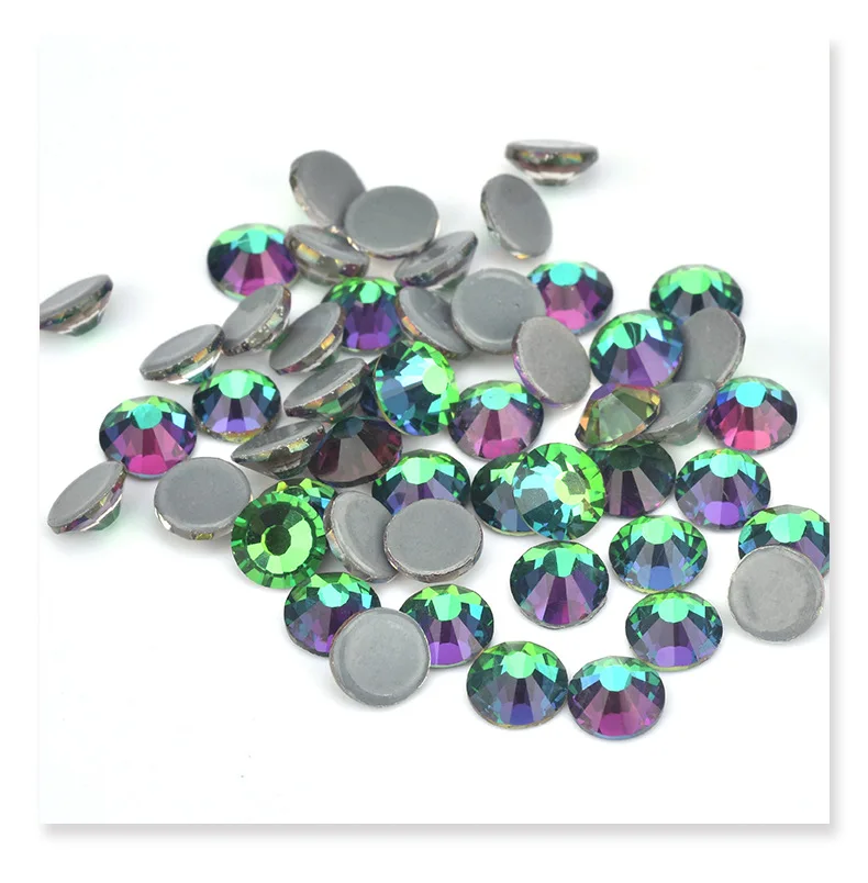 DMC Greenflame SS6 до SS30 хрустальные стразы, блестящие, горячая фиксация, хрустальные стразы для одежды, украшения для дизайна ногтей