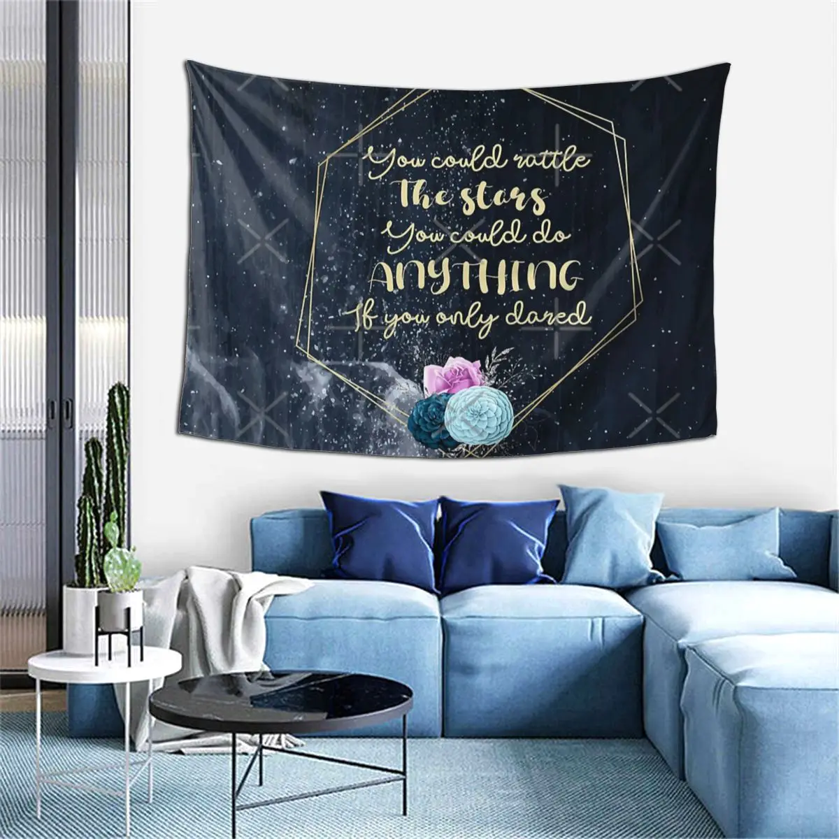 Стеклянный гобелен домашний декор украшение для комнаты аниме спальни | Дом и сад