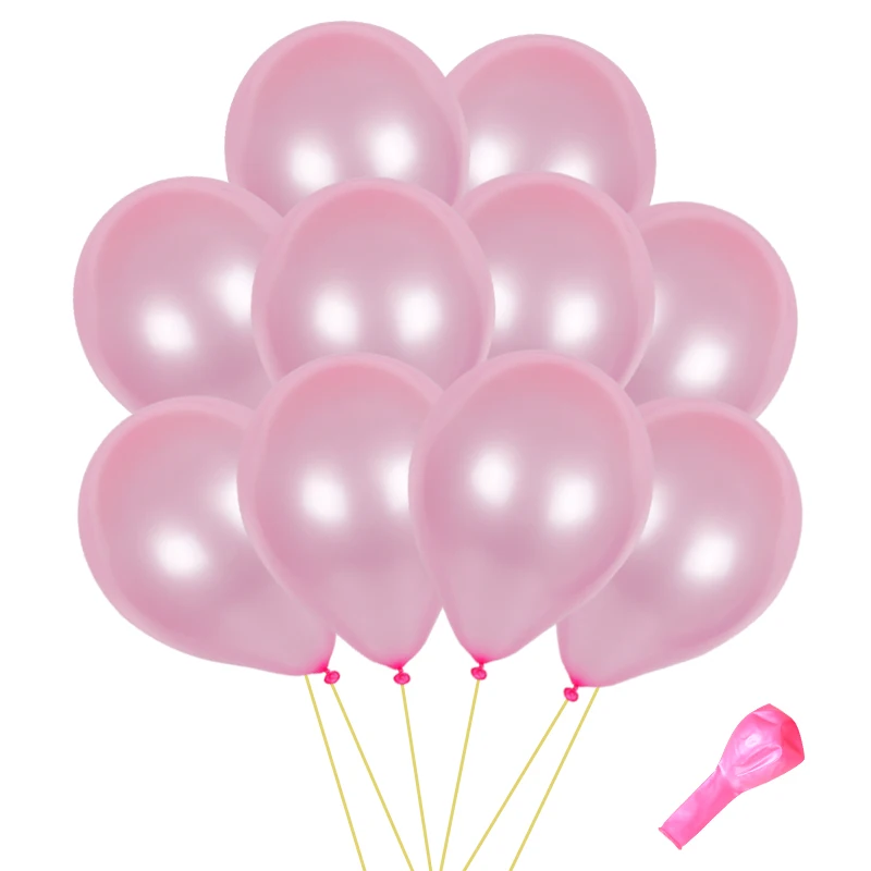 10pcs pink 10 шт. розовые латексные гелиевые шары 10 дюймов воздушные шары с дизайном «сердце» надувные свадебные украшения Воздушные шары товары для дня рождения - Цвет: 10pcs pink