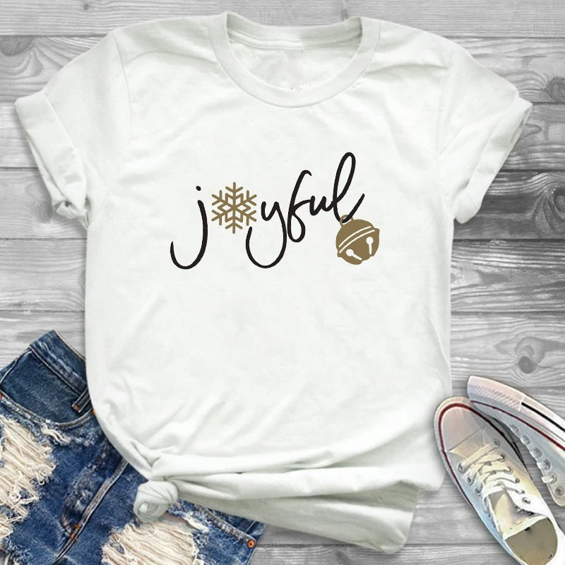 Tee Shirt Tees T-shirts Women Fashion Clothing Plaid Tree Truck New Year Merry Christmas Womens Female Graphic T Shirt T-Shirt