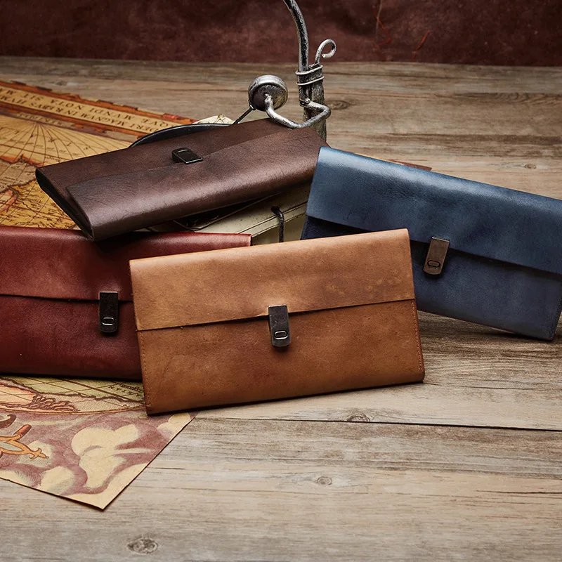 

WOMEN'S Leather Bags 2019 New Style First Layer WOMEN'S Leather Handbag Versatile Entirely Handmade Fashion Wallet