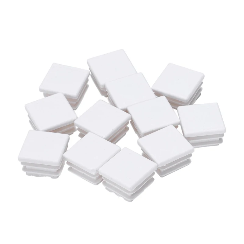 

Fashion-20 mm x 20 mm plastic white end caps blanking version of the caps spare caps accessories for professional square tube in