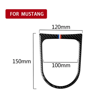 

Carbon Fiber Black Decoration Trim Inner Gear Shift Sticker For Ford Mustang 2015-18 1x