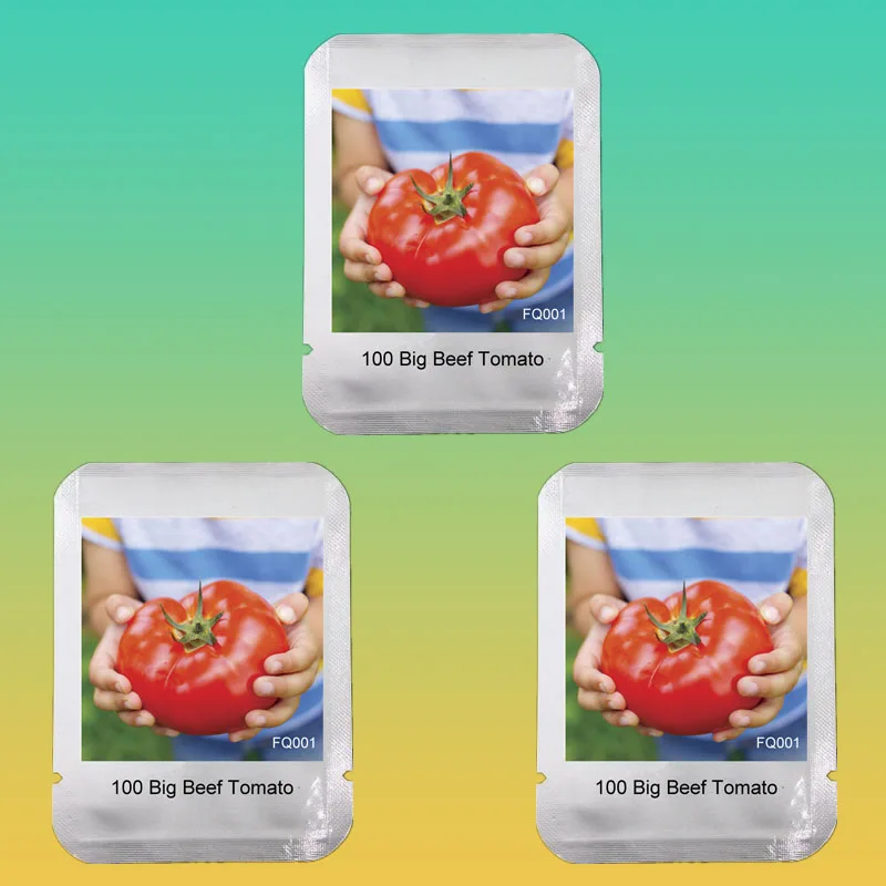 Big Beef Hybrid Tomato bonsai, Professional Pack, 100 Pcs / Pack, Extra-large, Extra-meaty, Extra-tasty Tomato#FQ001